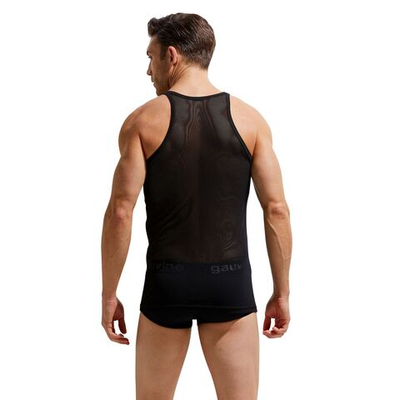 Мужская майка в сетку Gauvine (Размер: M) (Цвет: черный)