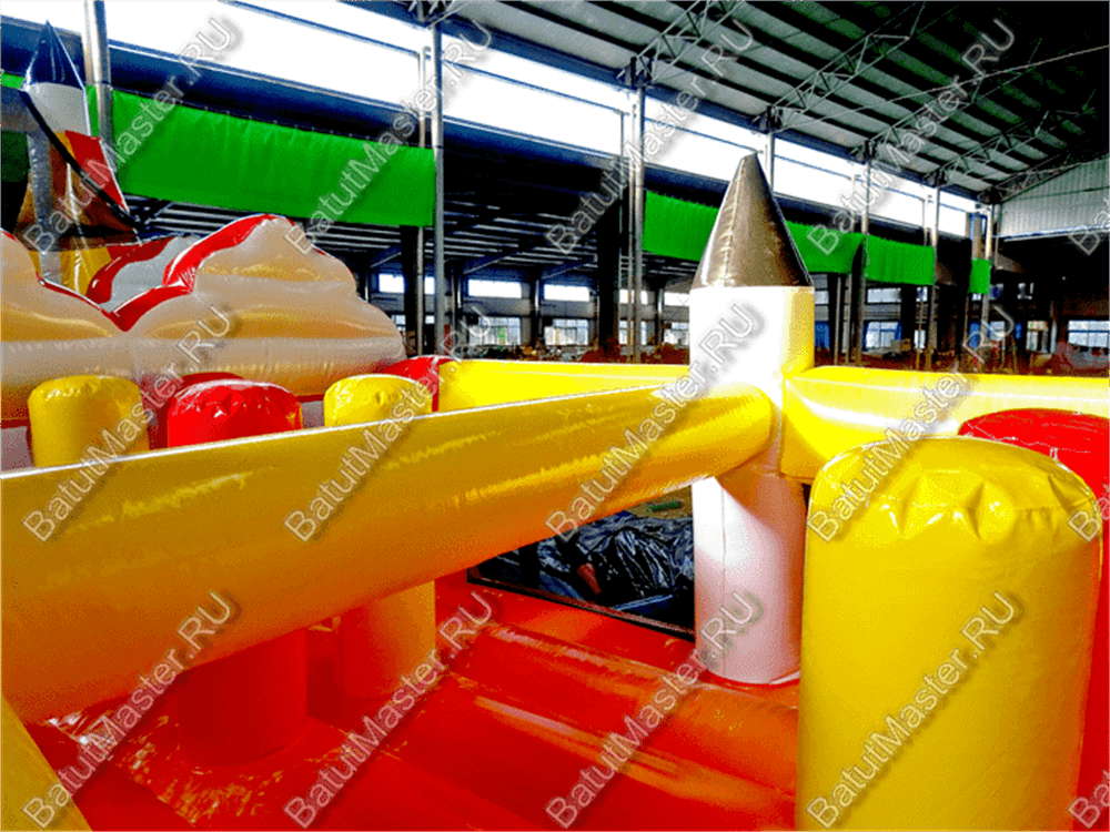 Коммерческий надувной батут "Ракета на взлёте"