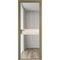 Алюминиевая дверь 6AG шампань остеклённая со ставкой