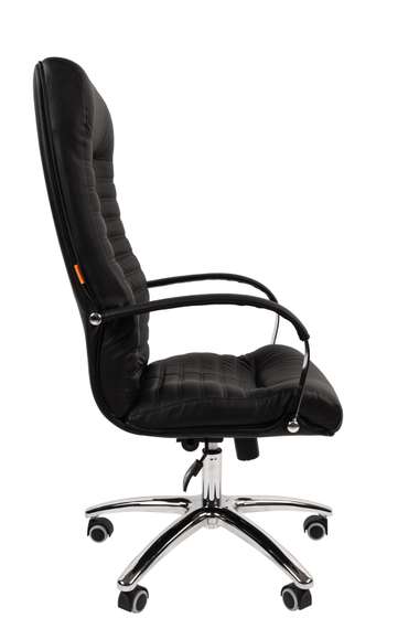 Офисное кресло Chairman 480 Россия нат.кожа/экокожа черный N