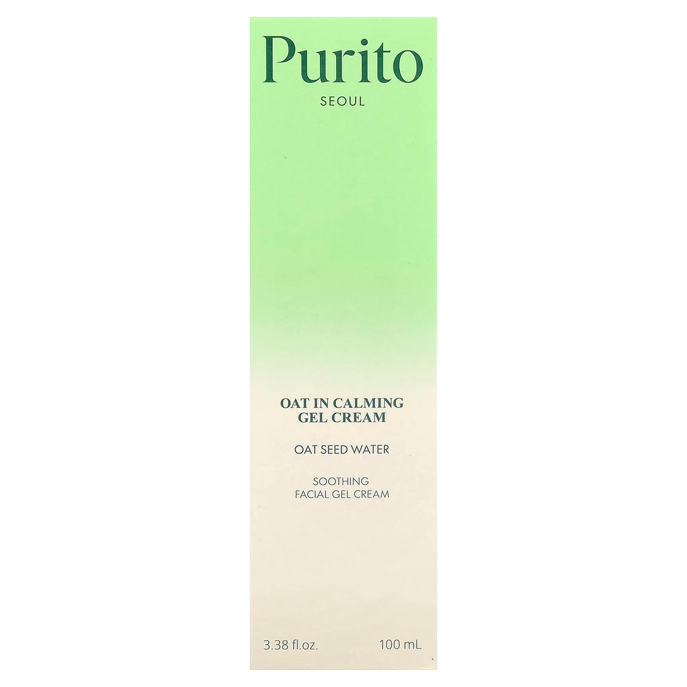 Purito, успокаивающий гель-крем с овсом, 100 мл (3,38 жидк. унции)