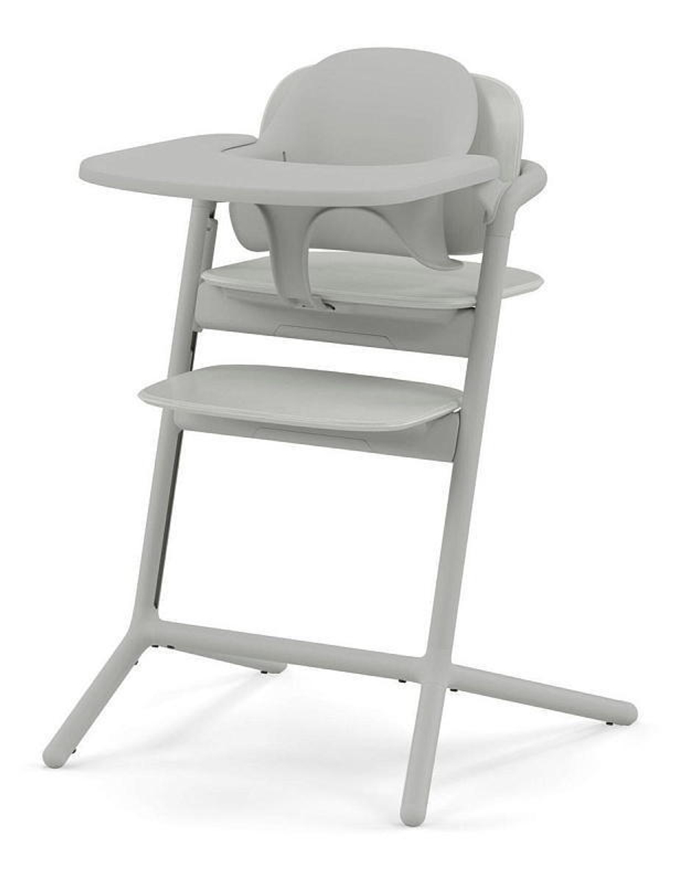 Стульчик для кормления Cybex Lemo 4 в 1 с мягкими чехлами Comfort Inlay Suede Grey/Stunning Black