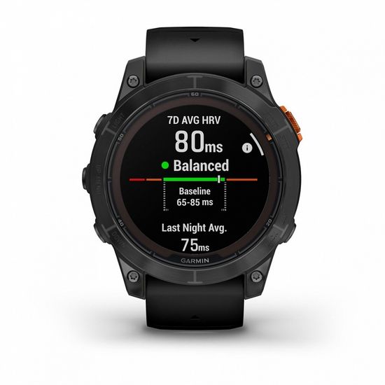 Умные часы Garmin Fenix 7 Pro Solar Edition серый с черным ремешком