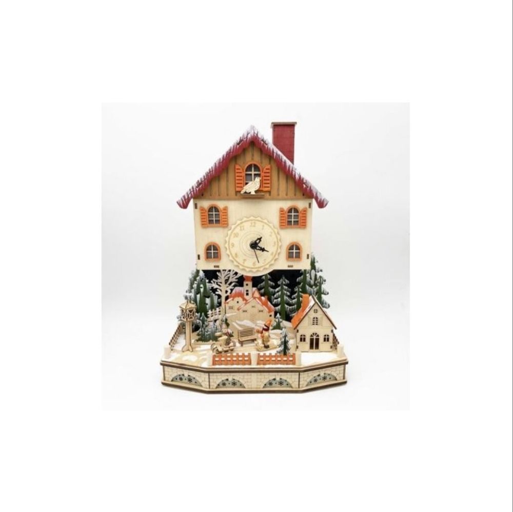 Музыкальная шкатулка 14x14x22см Musicbox Kingdom белая с золотом