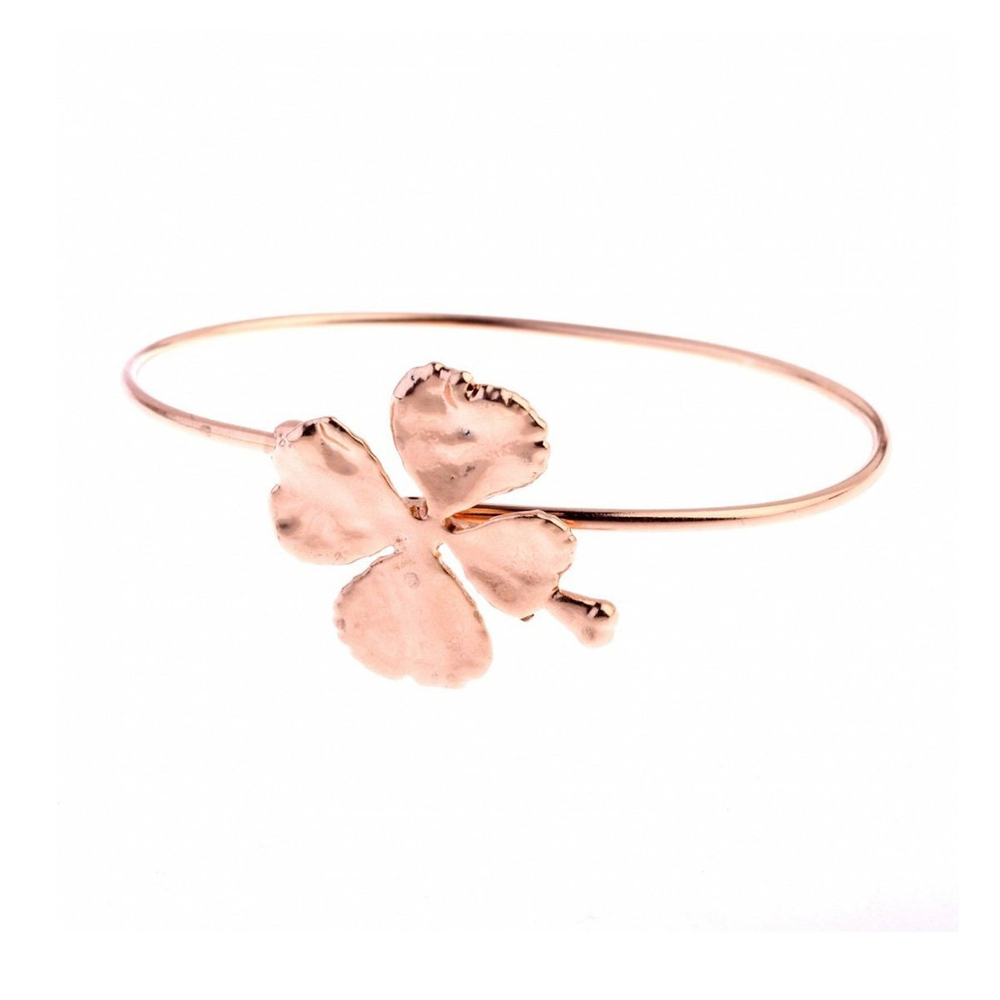 Браслет в виде листа Ester Bijoux Четырёхлистник LF13BC-RG BR