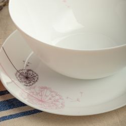 Тарелка White Fox WF-STD19 Summertime десертная опаловая с деколью 19 см. | White Fox