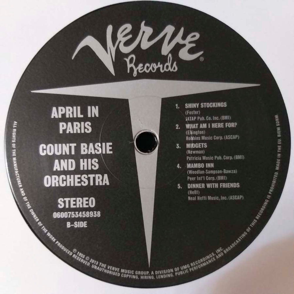 Count Basie Orchestra / April In Paris (LP)