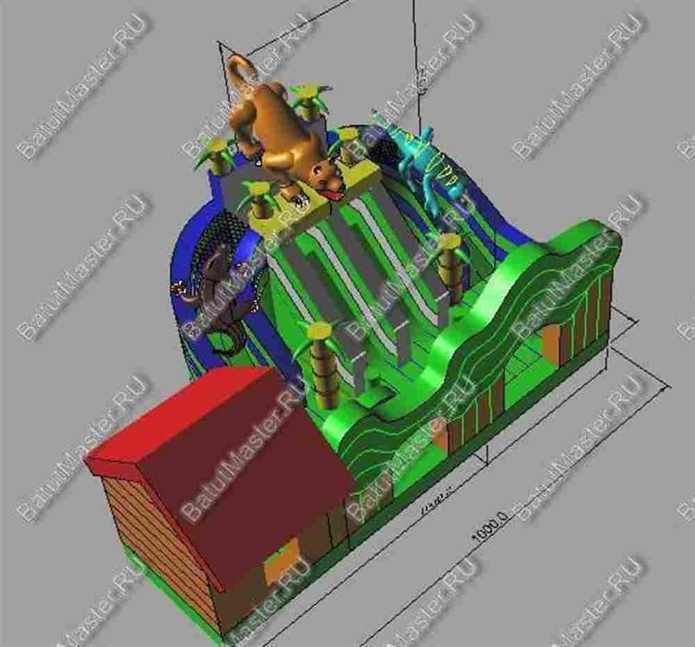 Коммерческий надувной батут "Килиманджаро"