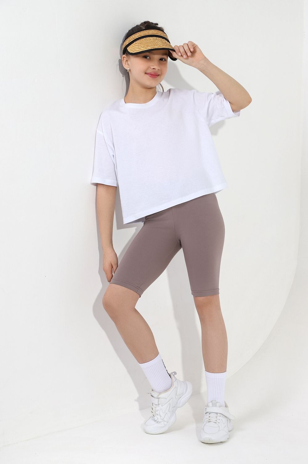 Бриджи для девочки №5 Виотекс КАПУЧИНО