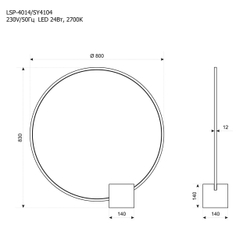 Настольная лампа Lussole LSP-4014