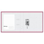 Папка-регистратор 50мм, бумвинил, Berlingo Standard, карман на корешке, бордовая
