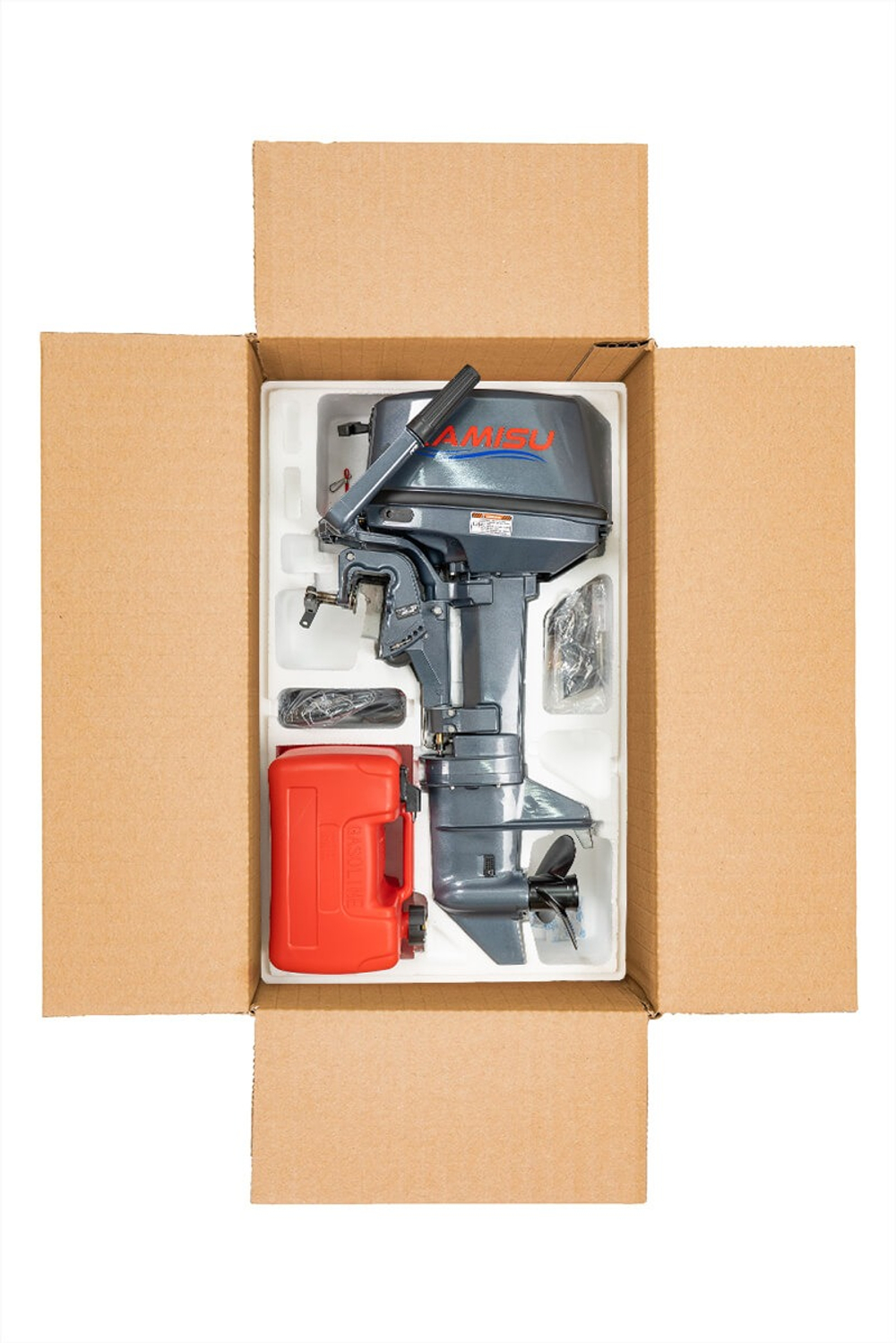 YACHTMAN-300 СК красный-черный + KAMISU T 9.8 BMS (комплект лодка + мотор)