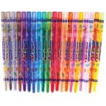 Мелки восковые 20цв. Crown ArtStory, круглые, выкручивающийся стержень, ПВХ