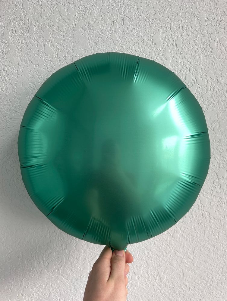 Круг Сатин Бирюзовый 18"