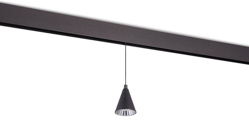 Светодиодный светильник Tring для SPACE Track system 5Вт,  D75xH1285 мм,  348Лм,  36°,  3000К,  диммируемый 0-10В,  Ra >90,  черный