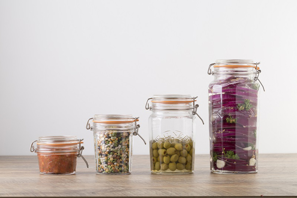 Банка гранёная Clip Top 450 мл Kilner