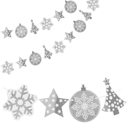 Купить гирлянду в виде снежинок на новый год для декора