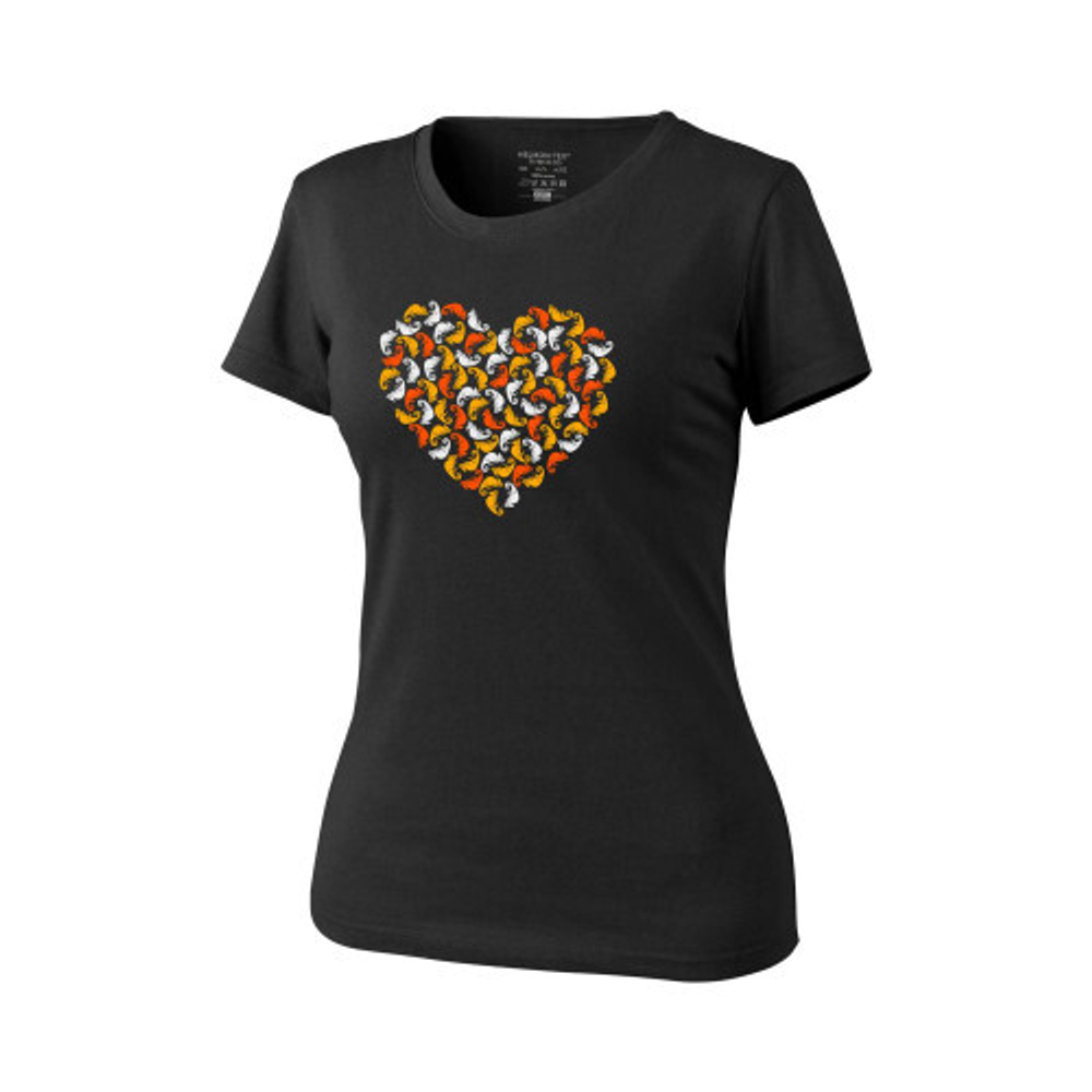 Helikon-Tex WOMENS T-Shirt (Chameleon Heart) - Black