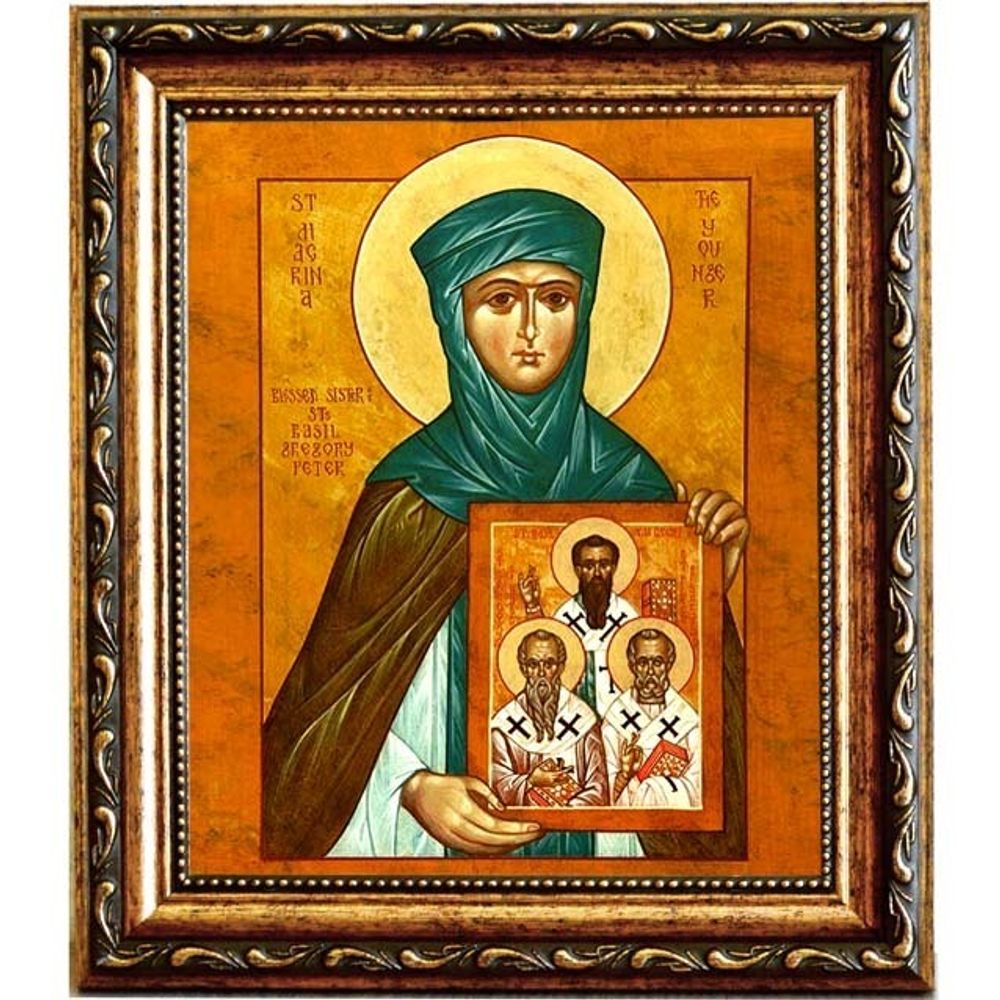 Макрина Каппадокийская, Новая, Младшая преподобная. Икона на холсте.