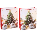 Пакет подарочный «Ёлочные убранства» 31*40*12 см, микс