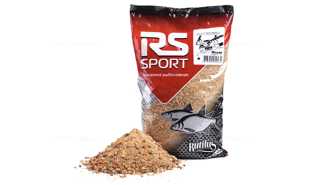 Прикормка RS Sport Фидер спорт река (светло-коричневая) 1кг