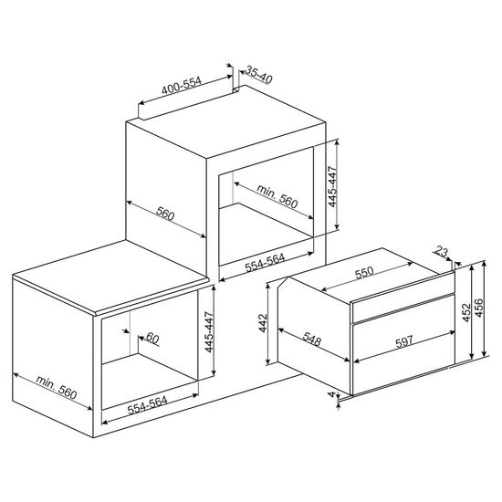 Электрический духовой шкаф Smeg SF4390MCX