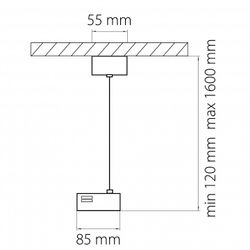Подвес для трека Lightstar Barra 502196