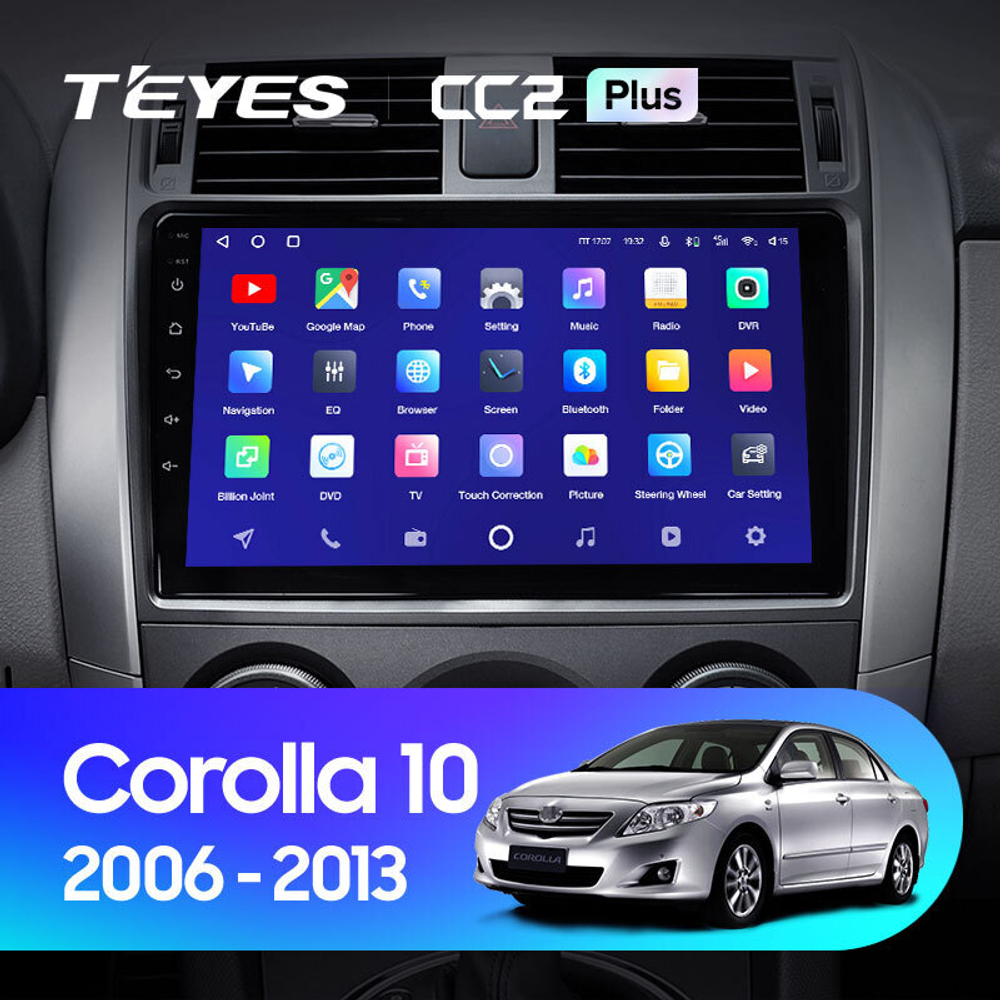 Teyes CC2 Plus 9" для Toyota Corolla, Axio, Fielder 2006-2013