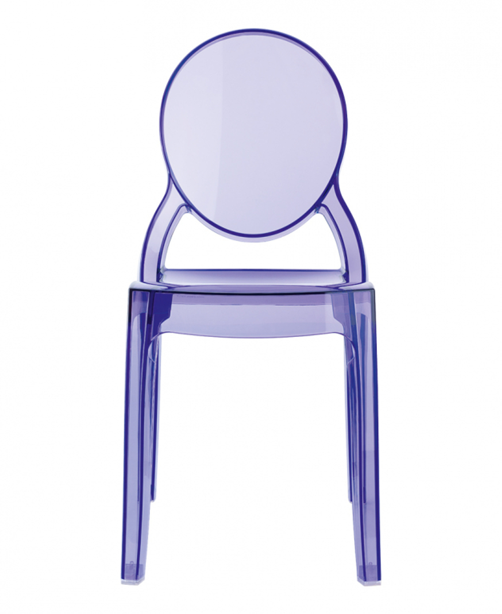 Стул прозрачный детский Siesta Contract Baby Elizabeth, фиолетовый