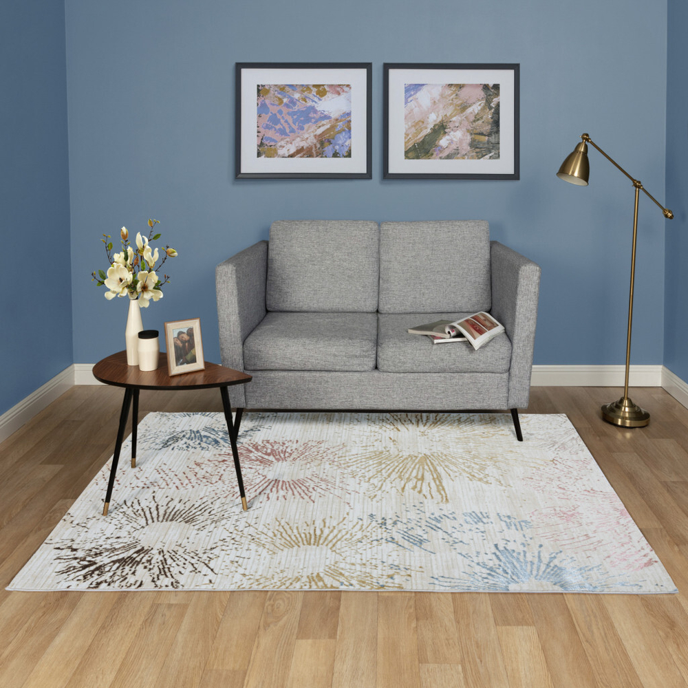 Ковер UMBRIA 0.8*1.5 дизайн A3579A IVORY/MUSTARD
