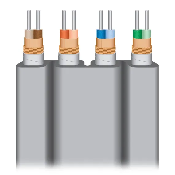 Wireworld Platinum Starlight 8 Twinax Ethernet Cable CAT 8 Grey 1m