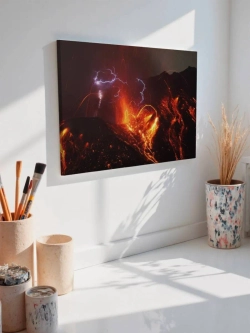 Картина на стену 40 X 50 Извержение вулкана