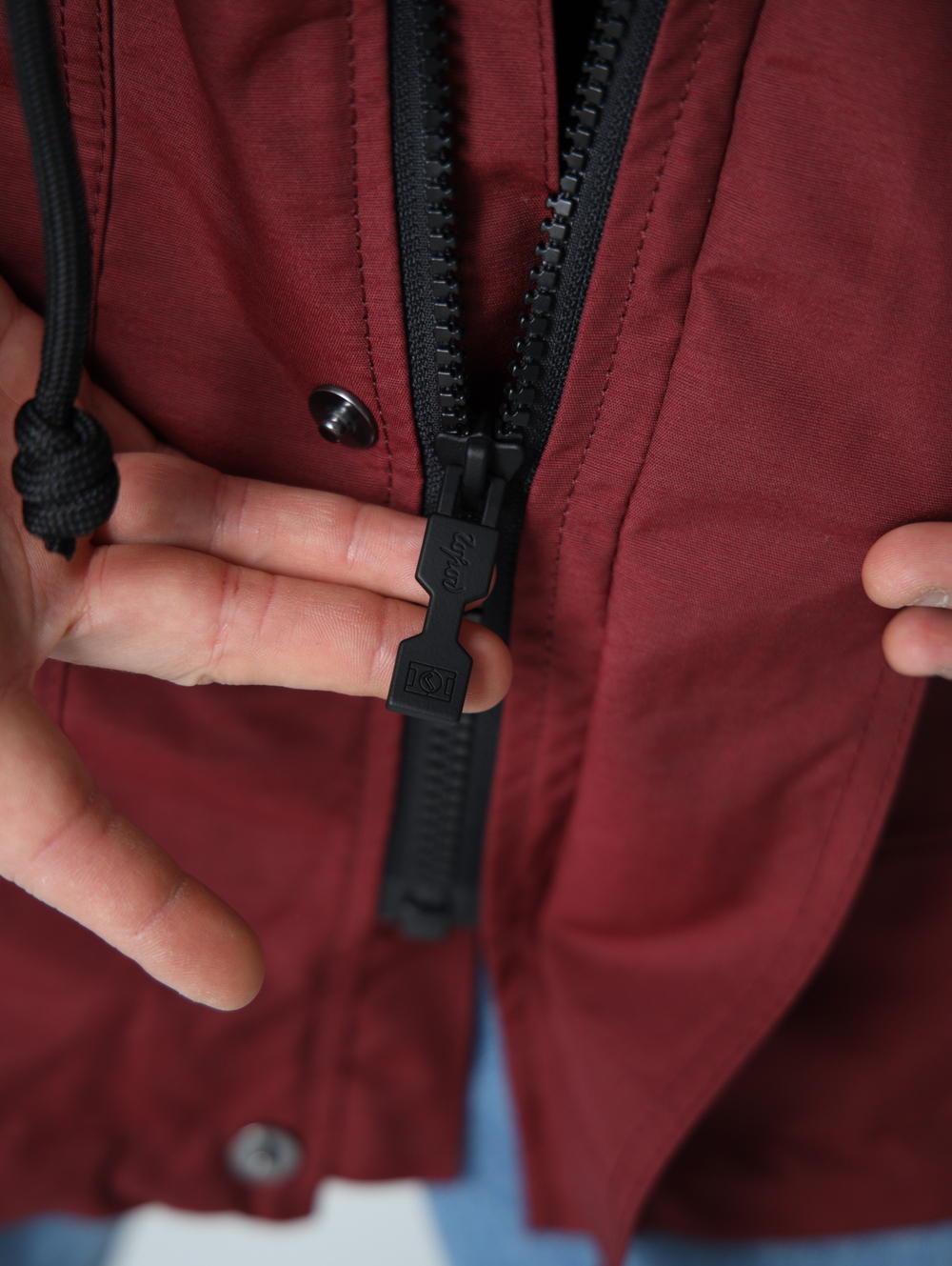 Парка с жилетом Город Горький хибины бордо красная