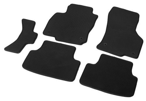 Коврики в салон автомобиля AutoFlex EVA (ЭВА, ЕВА) Business для Skoda Octavia A7, A8 универсал, лифтбек (кроме авто с акустической системой Kanton) 2013-2020 2020-н.в., 5 частей, с крепежом, 3510201