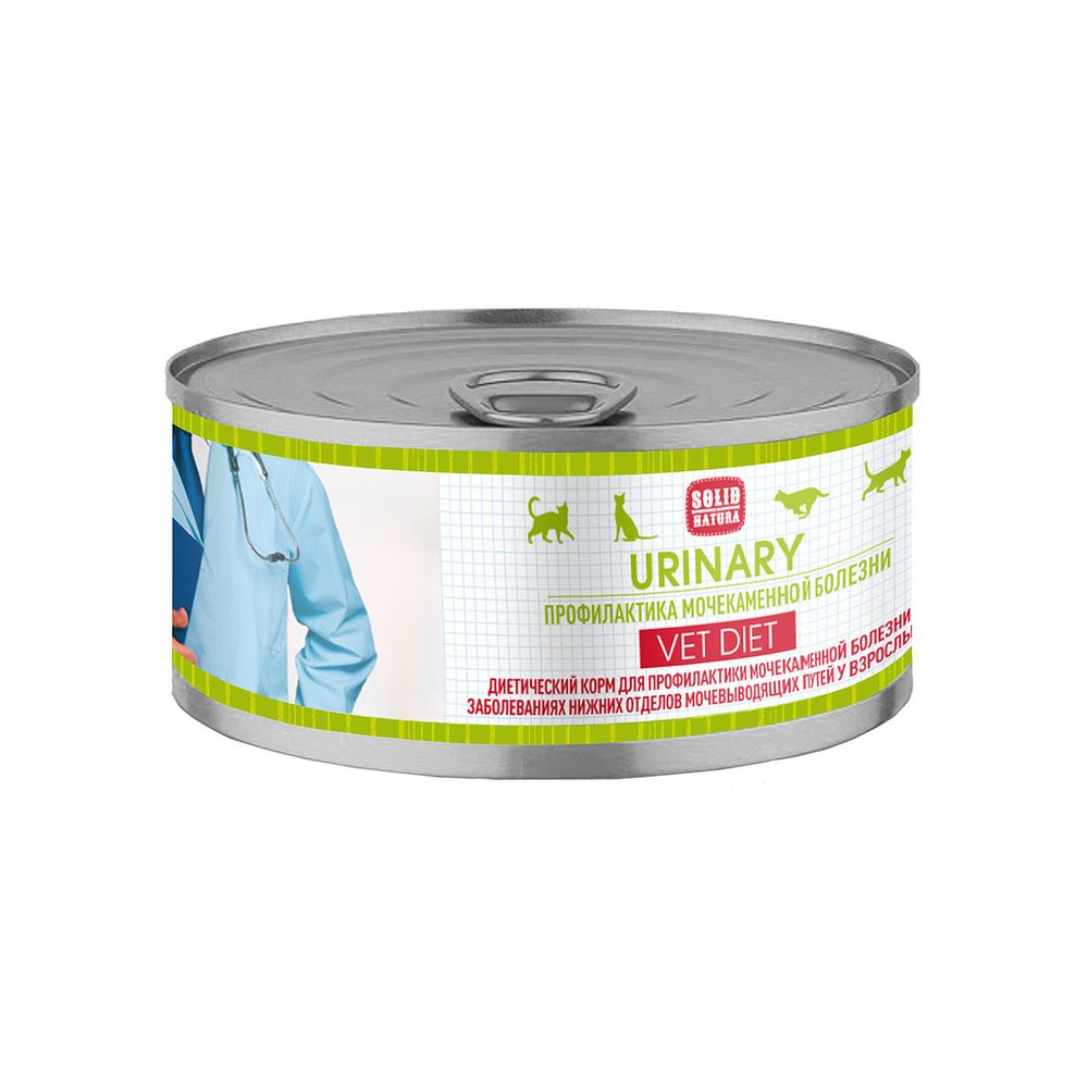 Solid Natura VET Urinary диета для кошек влажный 100 г