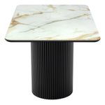 Стол Festa 140x85x77см, керамогранит Calacatte gold