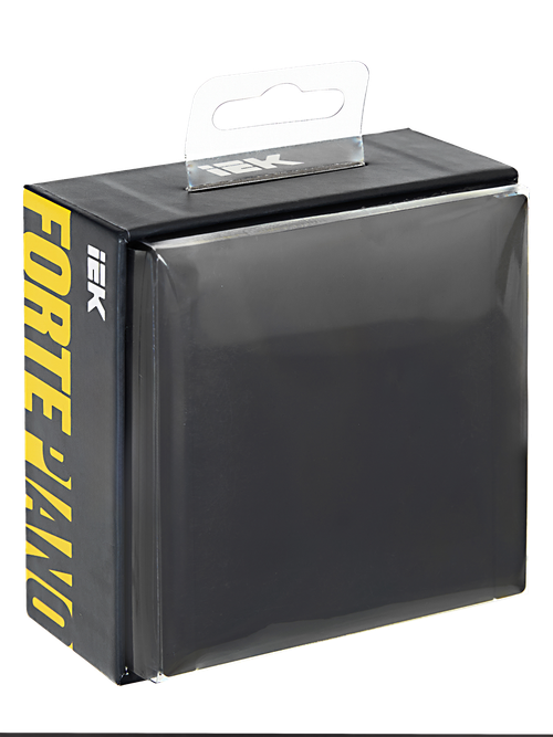 FORTE&PIANO Выключатель 1-клавишный перекрестный 10А FP112 черный IEK