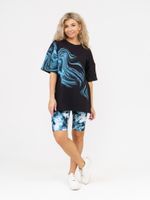 910 Костюм "черный/голубой" SveTekst (Акция)