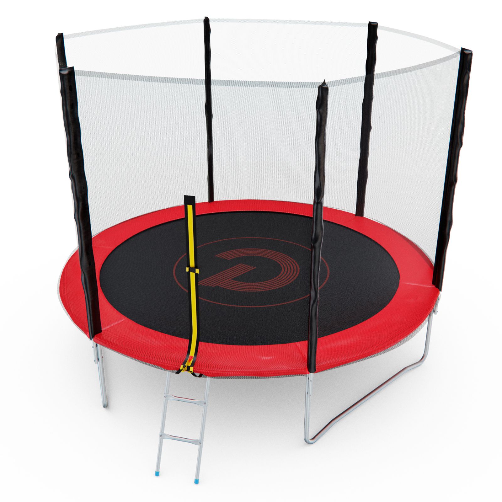 Батут с сеткой DFC PELPO 10ft с лестницей, RED фото №1