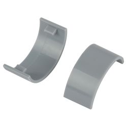 Соединитель ЭРА C-KK-30-13-F на стык для полукруглого кабель-канала серый 30х13мм 2шт/комплект