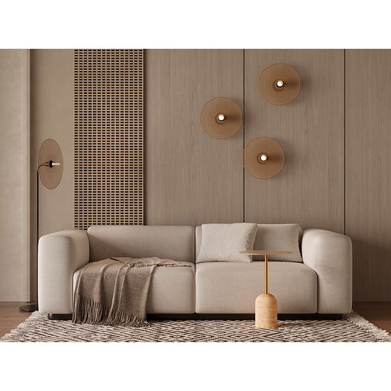 Светильник настенный vinger, D37,5х19 см, бежевый