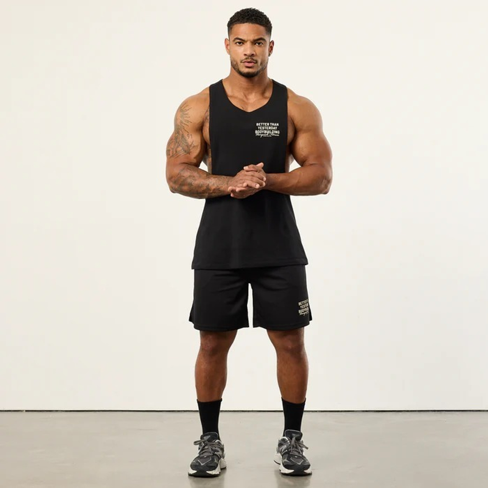 Шорты VANQUISH Bodybuilding Mesh Shorts Black