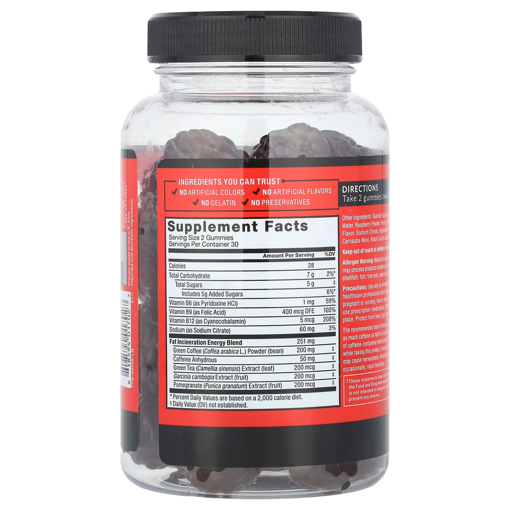 Force Factor, LeanFire® Thermo Gummies, Berry Burst, 60 жевательных таблеток