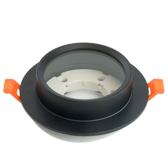 Светильник встраиваемый Feron DL504 потолочный GX53 черный круг IP44 51102