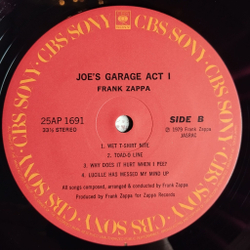 Винтажная виниловая пластинка LP Frank Zappa Joe Garage Act I (Japan 1979) (Obi) Catholic Girls