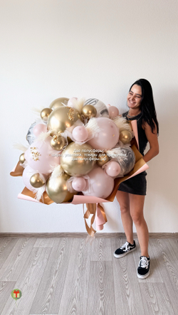 Вау букет в розовой гамме в размере XL