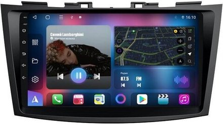 Магнитола для Suzuki Swift 2011-2015 - FarCar BM179M QLED, Android 12, ТОП процессор, 4Гб+32Гб, CarPlay, 4G SIM-слот