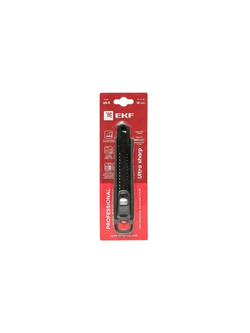 Нож строительно-монтажный 18мм НСМ-80 (SK4) Heavy Duty (до 60кг) Professional EKF ncm-80-pro