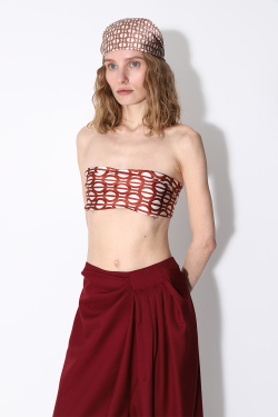 Шелковый платок крупный паттерн