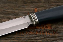 Разделочный нож Игоря Пампуха Модель 007, клинок 145мм, булат легированный, рукоять граб